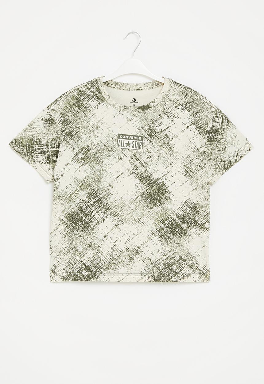 Converse - Teen Relaxed aop tee - lt field surplus