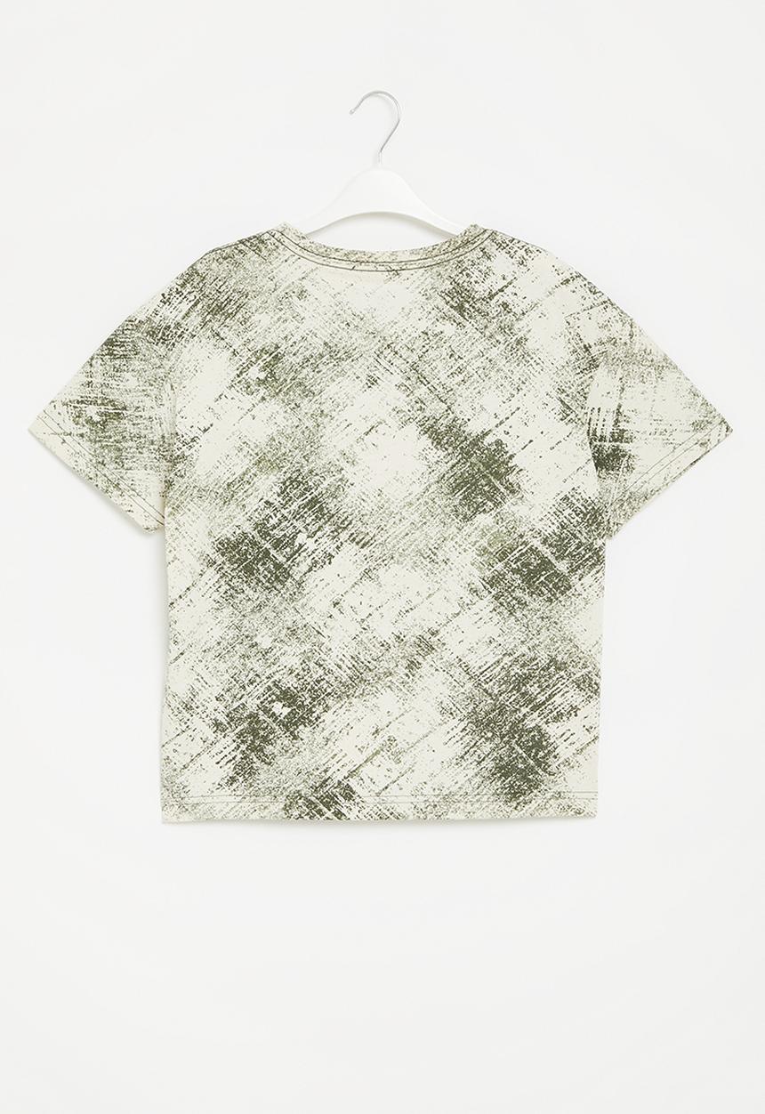 Converse - Teen Relaxed aop tee - lt field surplus