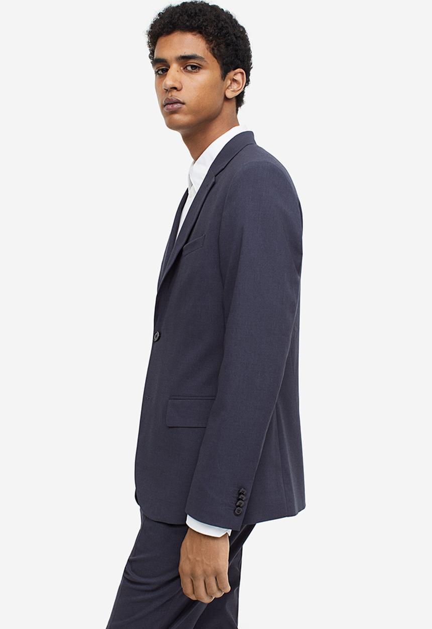 H&M - Skinny fit jacket - dark blue