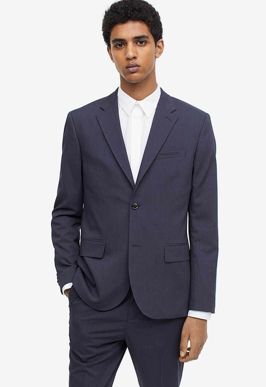 H&M - Skinny fit jacket - dark blue