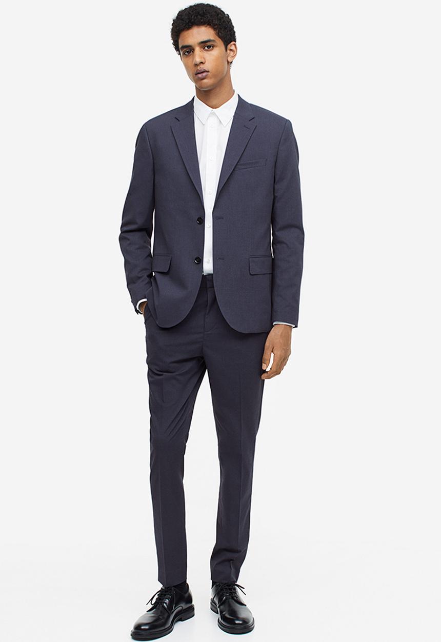 H&M - Skinny fit jacket - dark blue