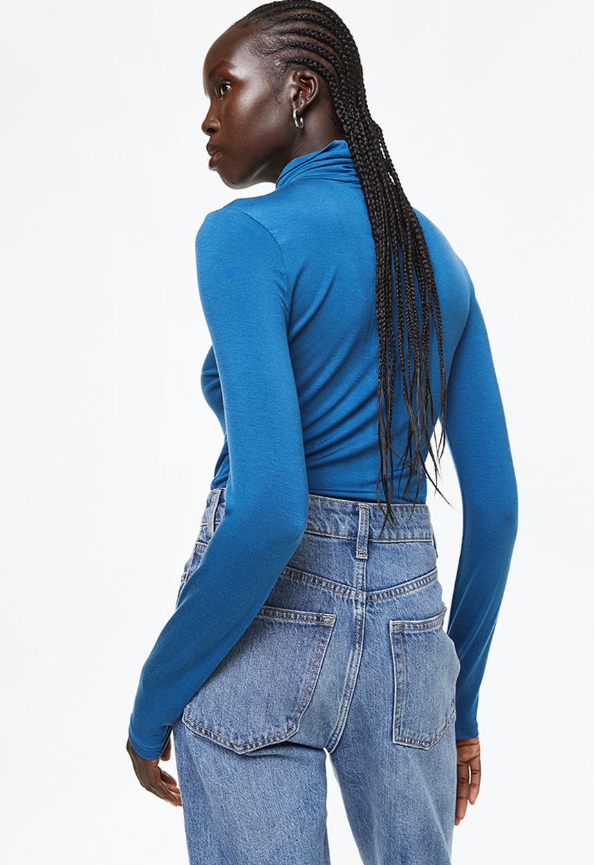 H&M - Polo-neck top - blue