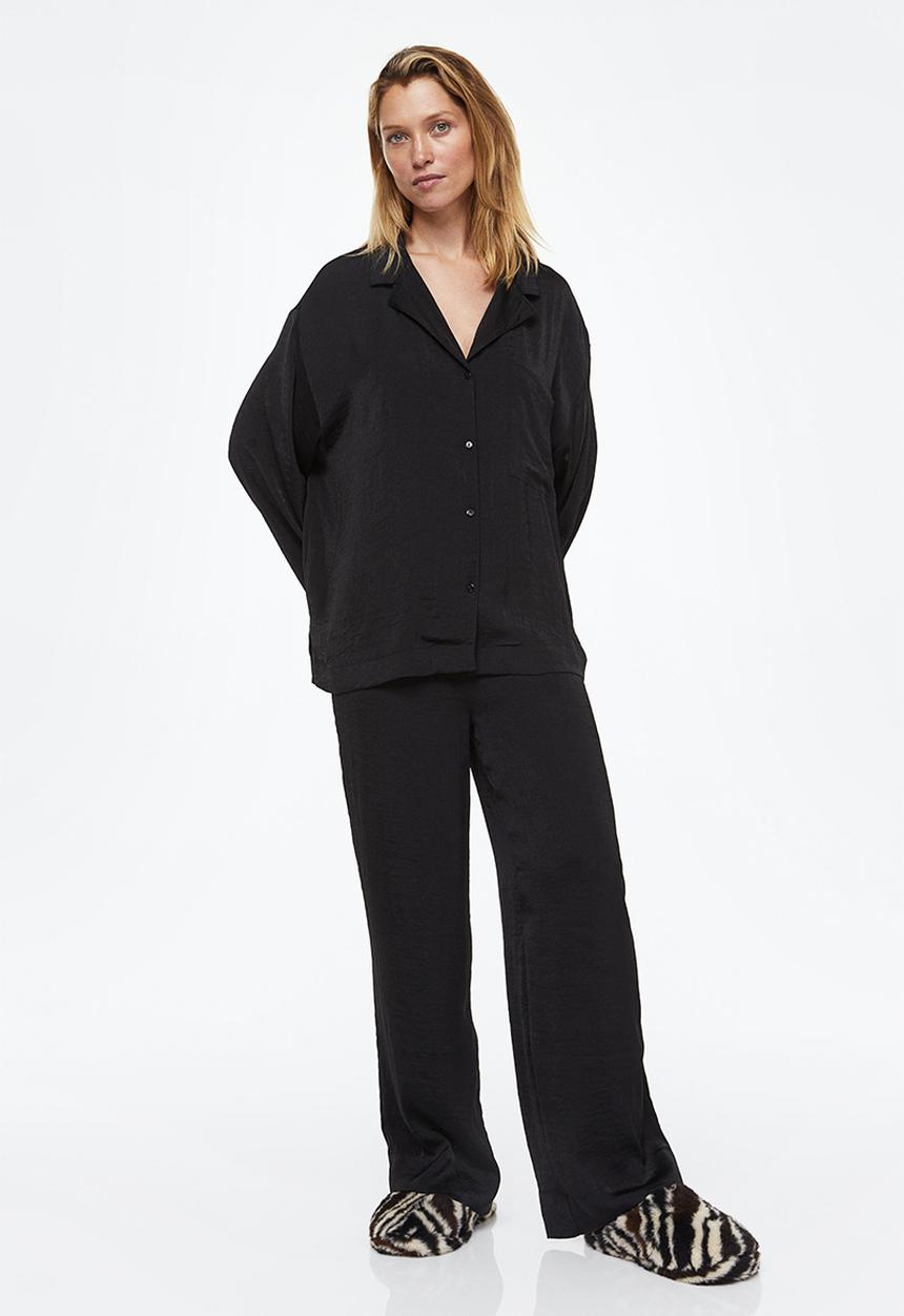 H&M - Satin pyjamas - black