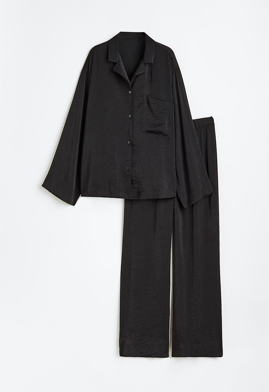 H&M - Satin pyjamas - black