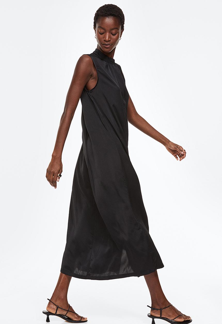 H&M - Button-front dress - black