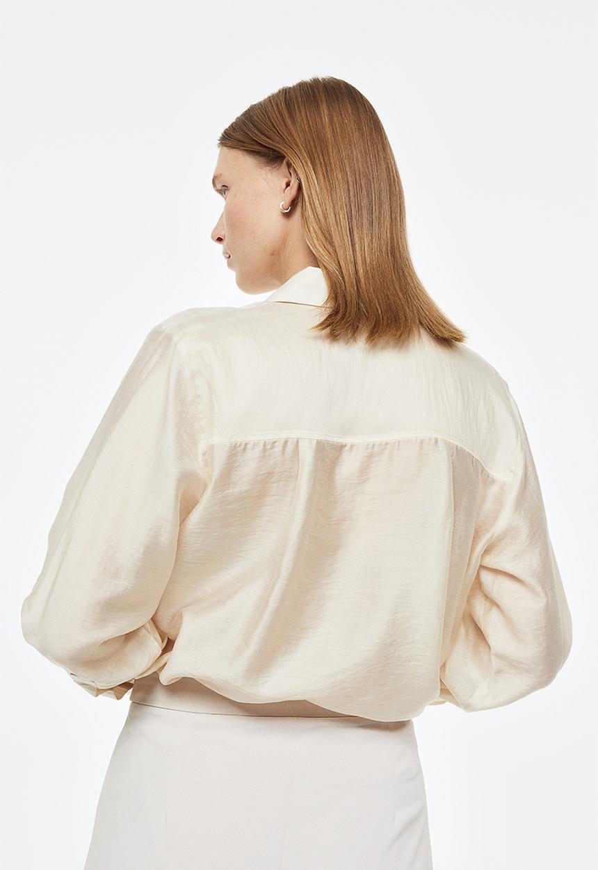 H&M - Relaxed-fit shirt - light beige