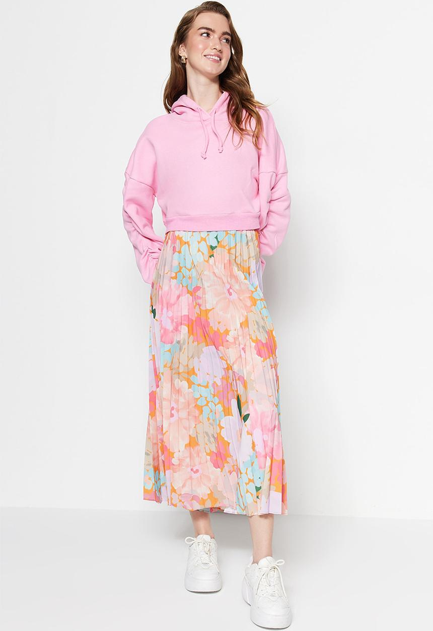 Trendyol - Modest floral maxi skirt - multi