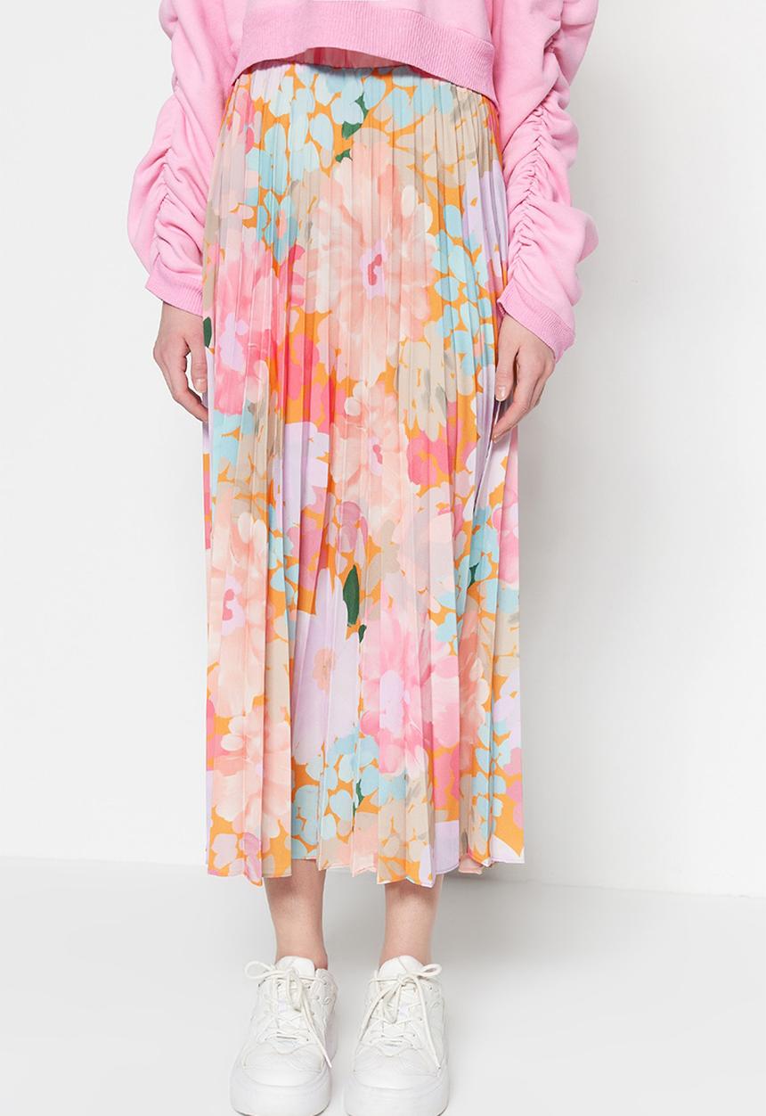 Trendyol - Modest floral maxi skirt - multi