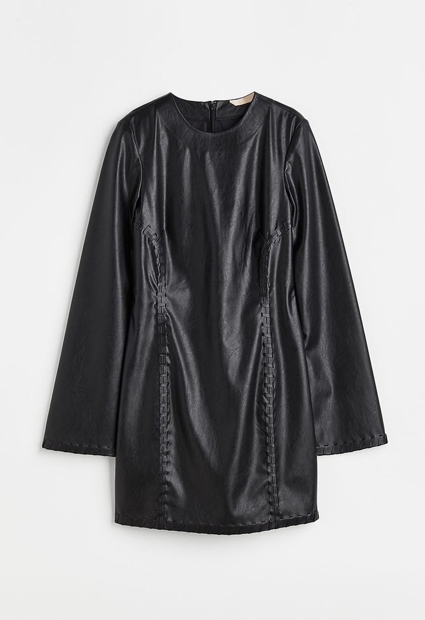 H&M - Long-sleeved bodycon dress - black