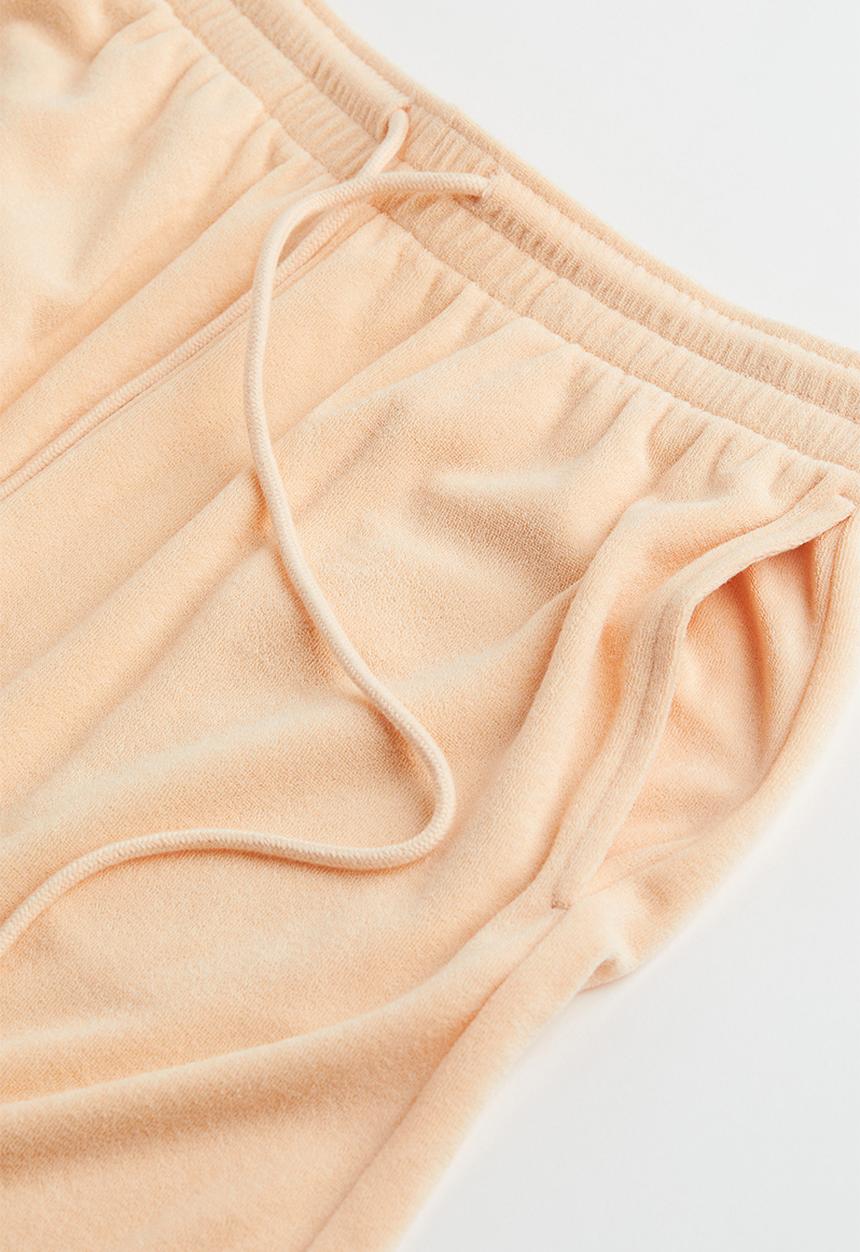 H&M - Terry shorts - light apricot