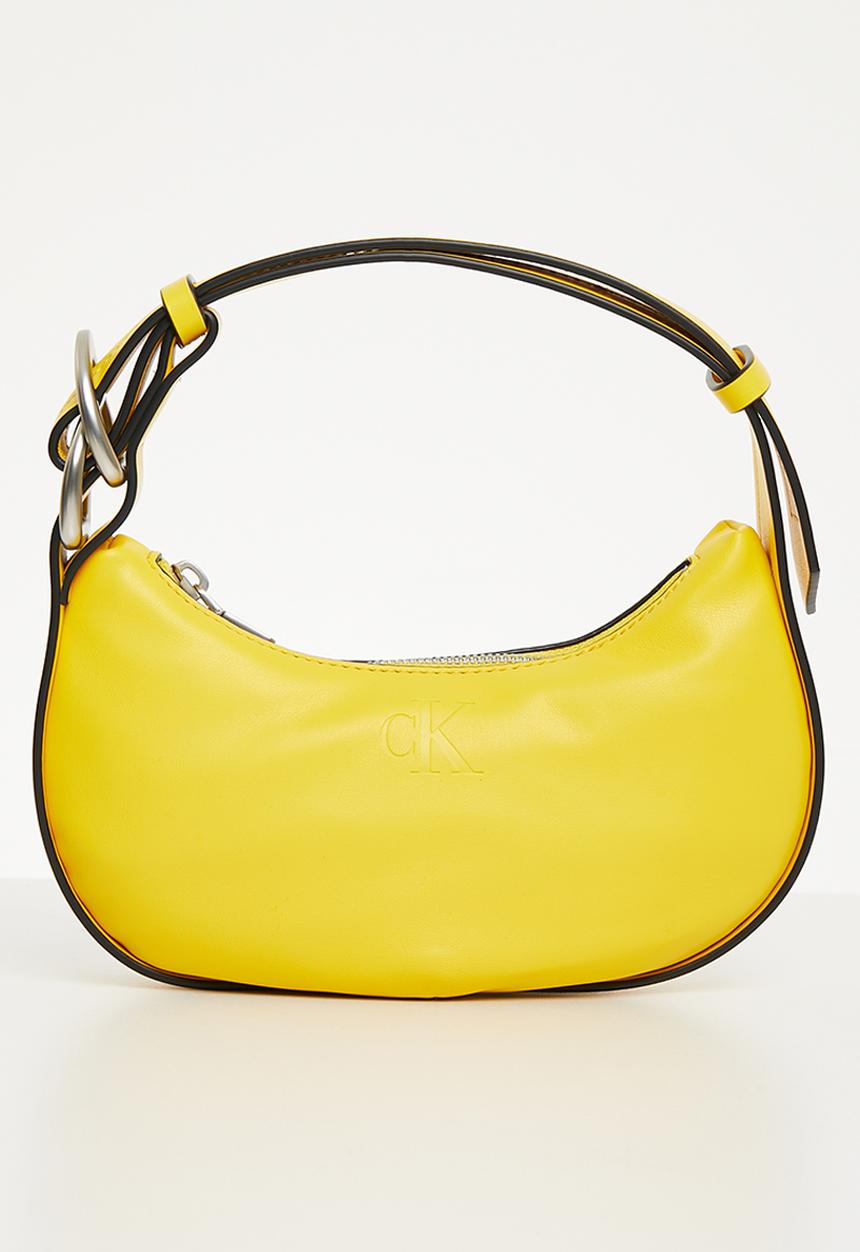 Calvin Klein - Crescent mini pu - cyber yellow