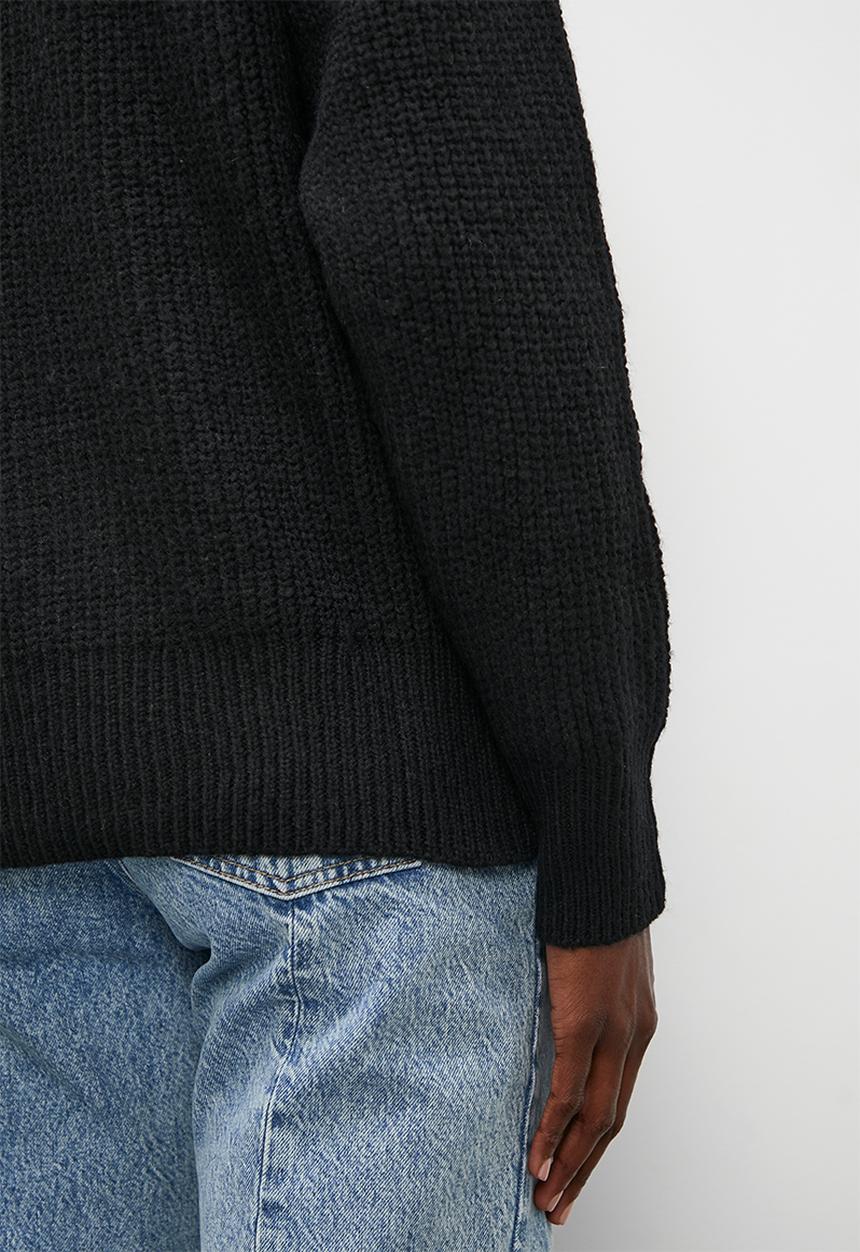 Superbalist - Rib diversion crew neck - black