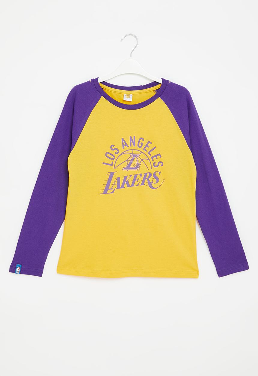 NBA - LA Lakers kids key long sleeve tee - yellowpurple