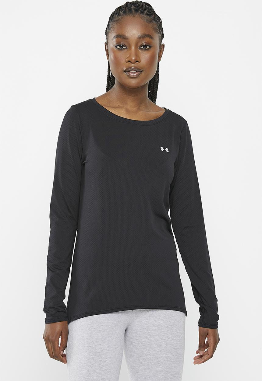 Under Armour - Hg armour long sleeve - black & metallic silver