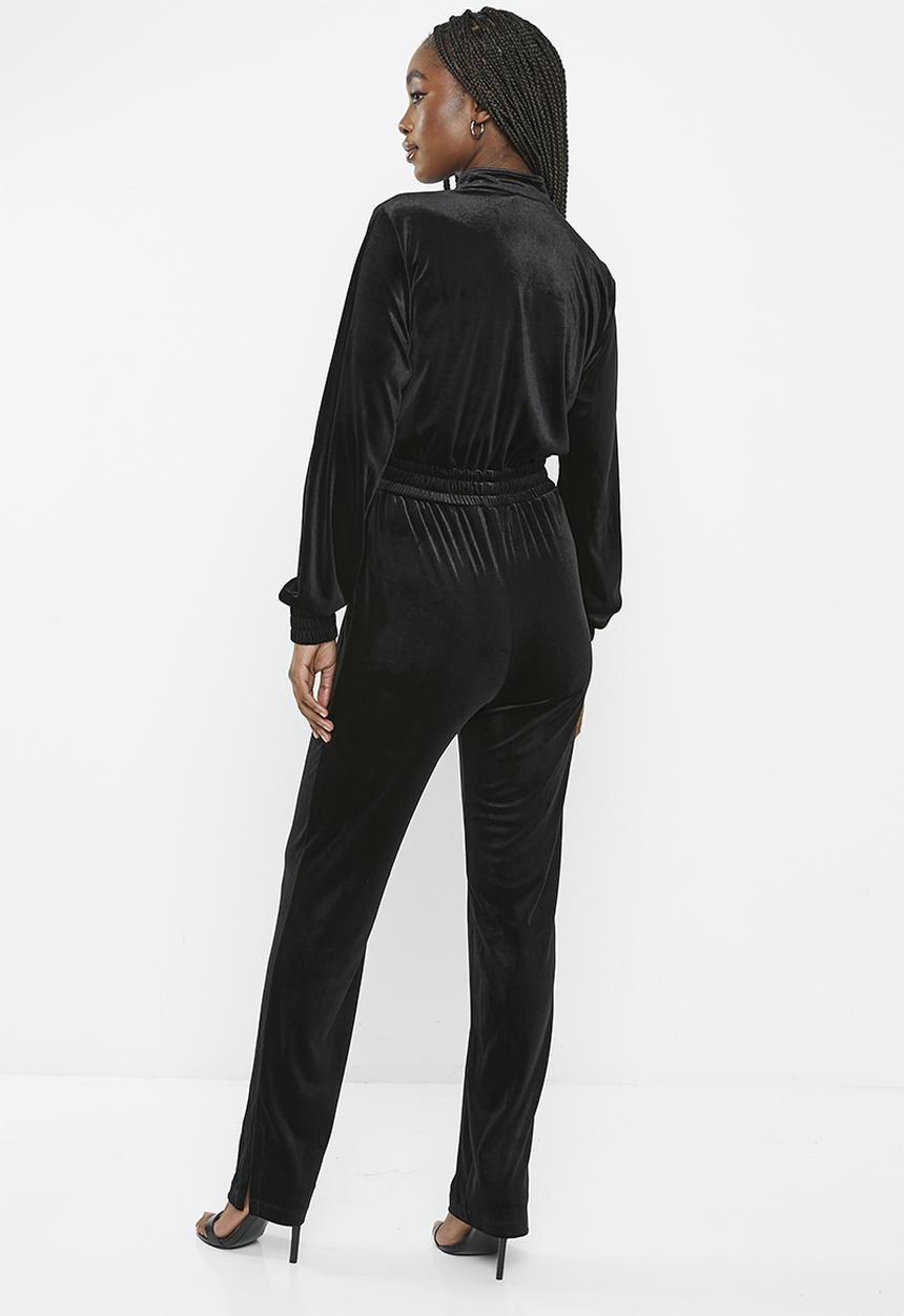 SISSY BOY - Velvet Boilersuit - Black