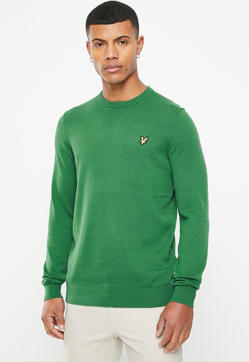 Lyle & Scott - Cotton crew neck jumper - english green