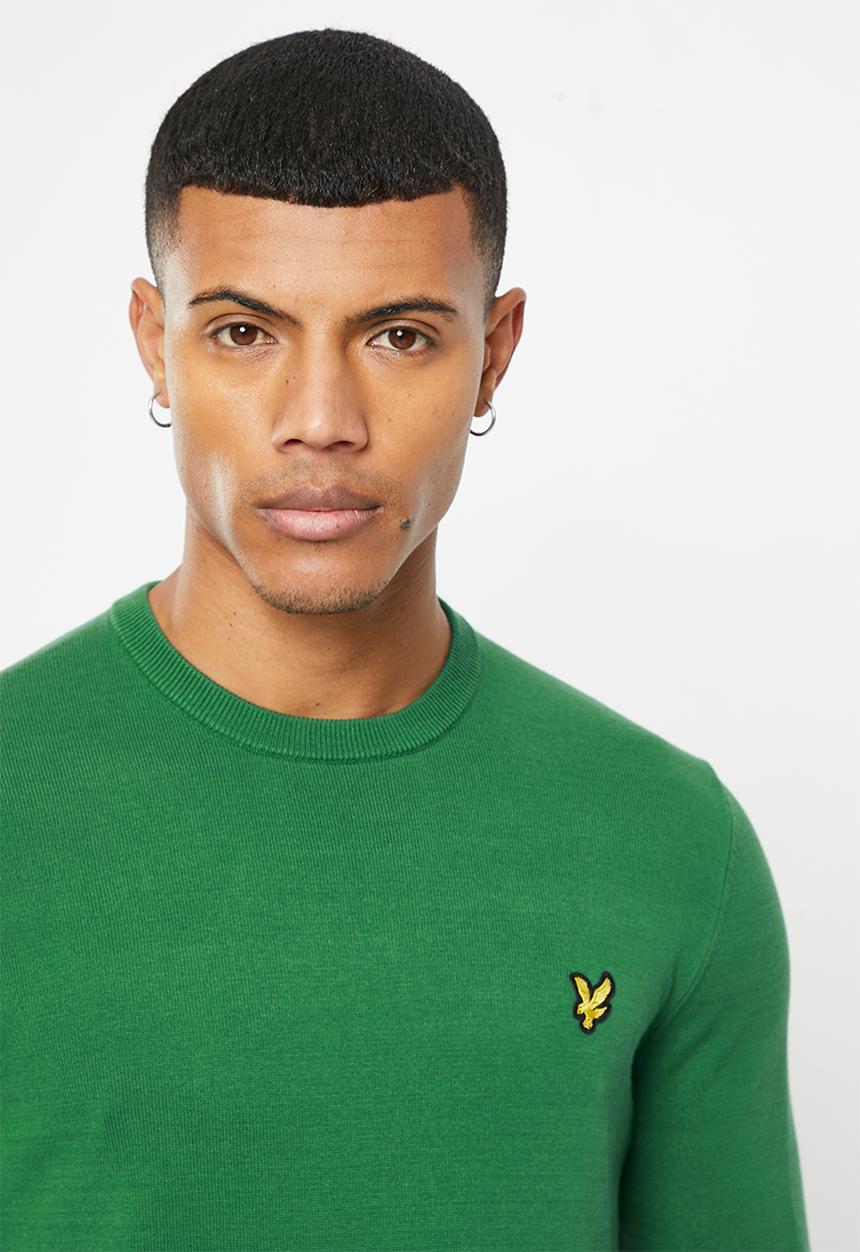 Lyle & Scott - Cotton crew neck jumper - english green