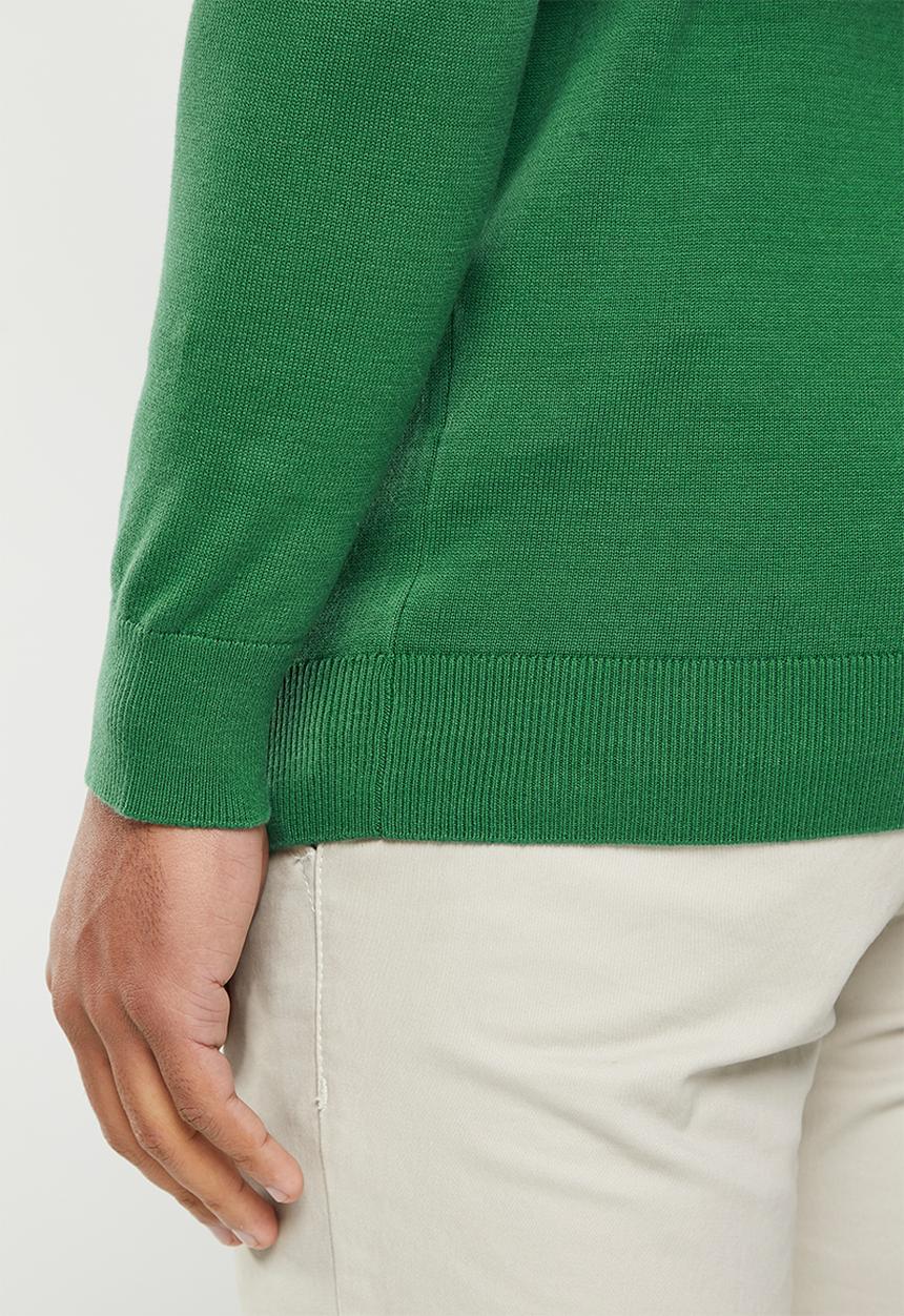 Lyle & Scott - Cotton crew neck jumper - english green