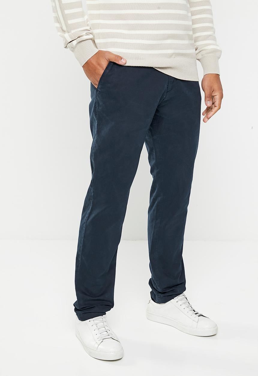 Lyle & Scott - Straight fit chino - navy