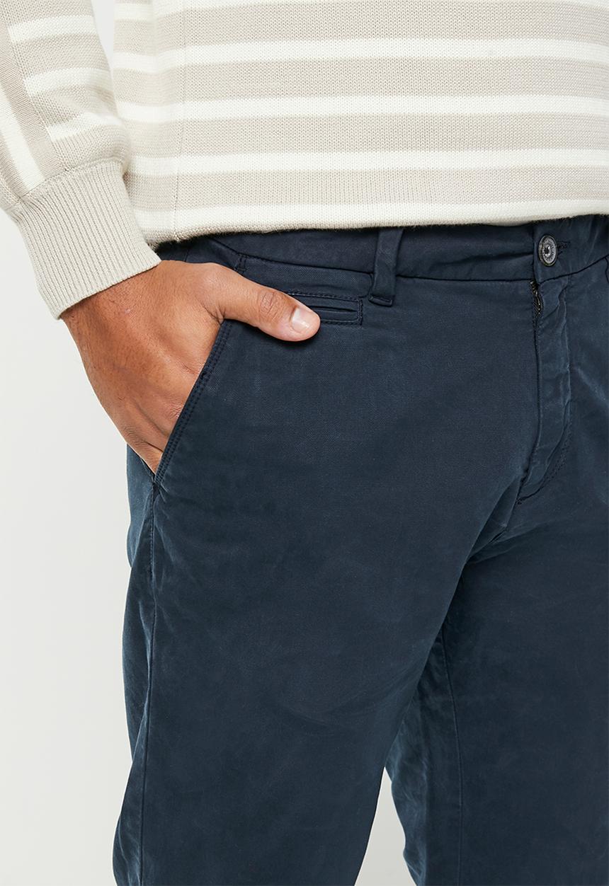 Lyle & Scott - Straight fit chino - navy