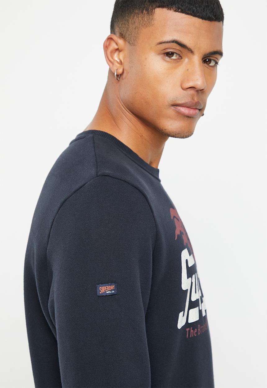 Superdry. - Vintage industrial auto crew - eclipse navy