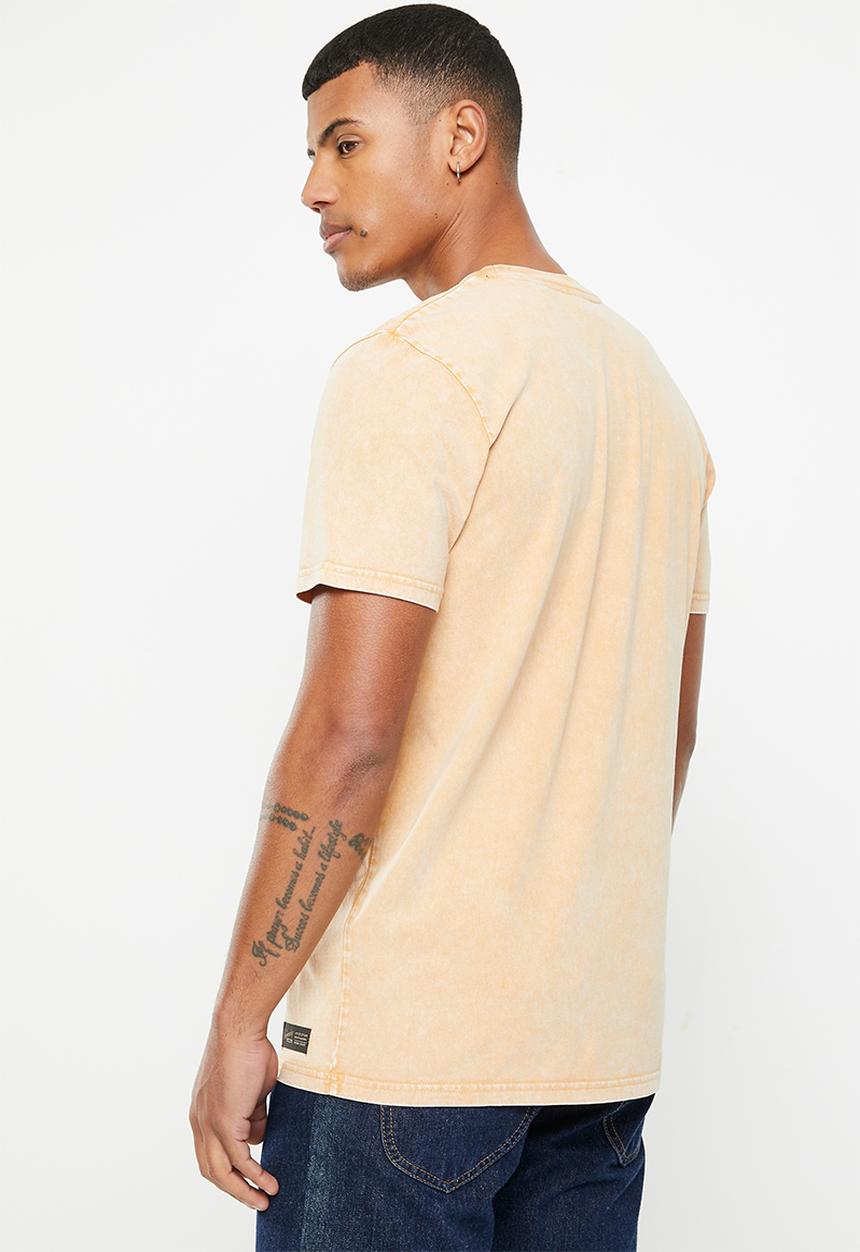 Superdry. - Vintage corp logo tee - dried clay brown