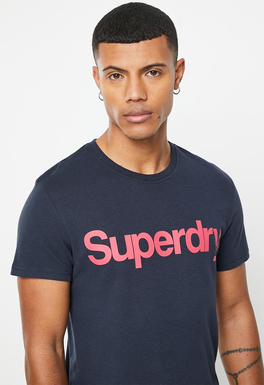 Superdry. - Cl tee - eclipse navy