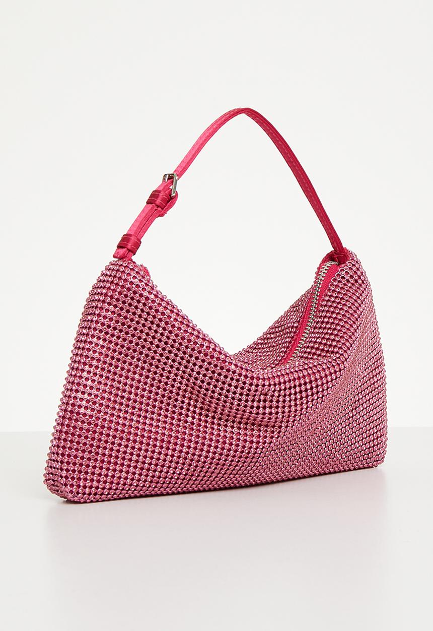MANGO - Bag strass 37094766 -88 - pink