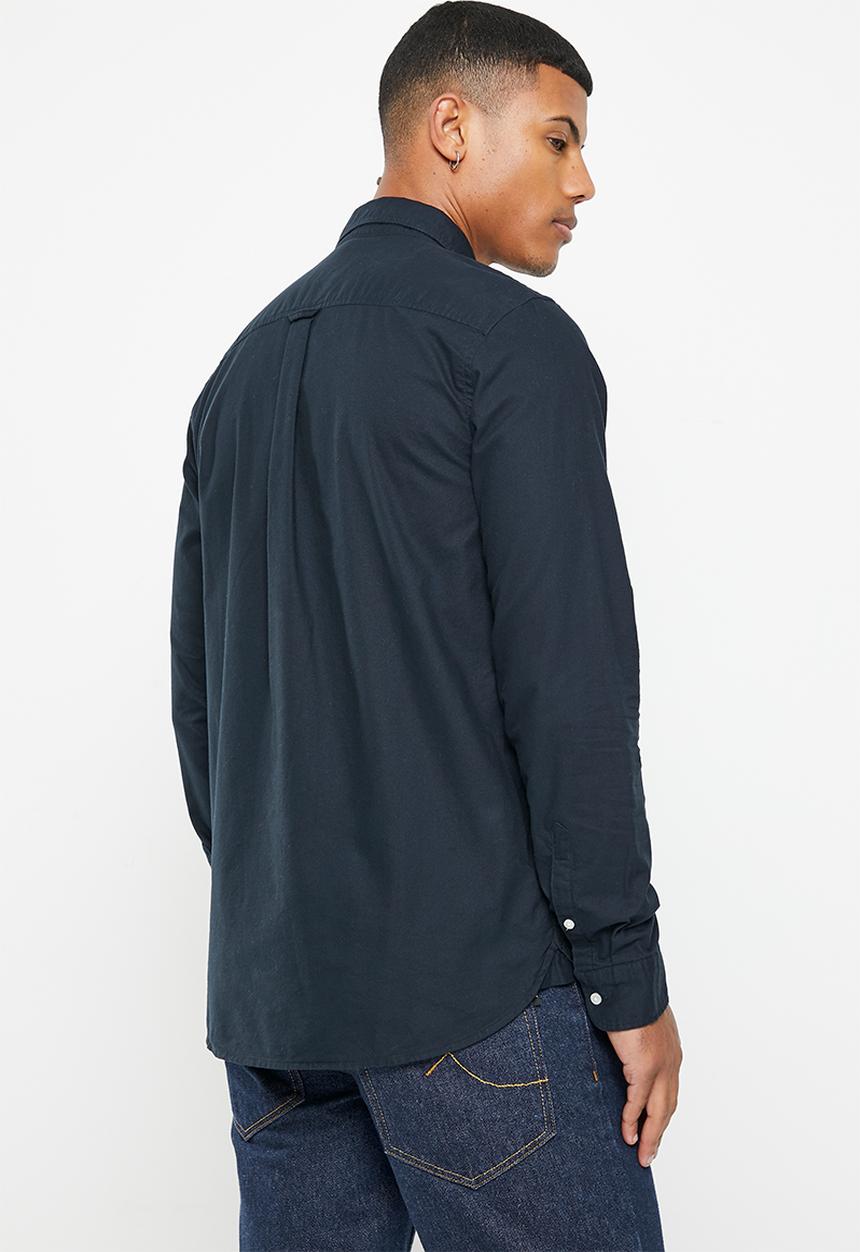 Superdry. - Vintage washed oxford shirt - eclipse navy