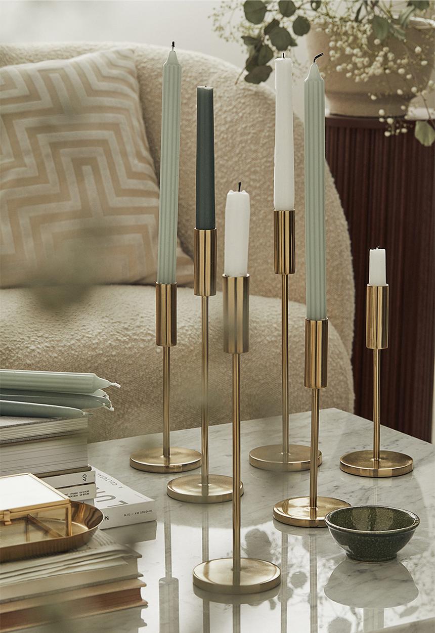 H&M - Tall candlestick - gold-coloured