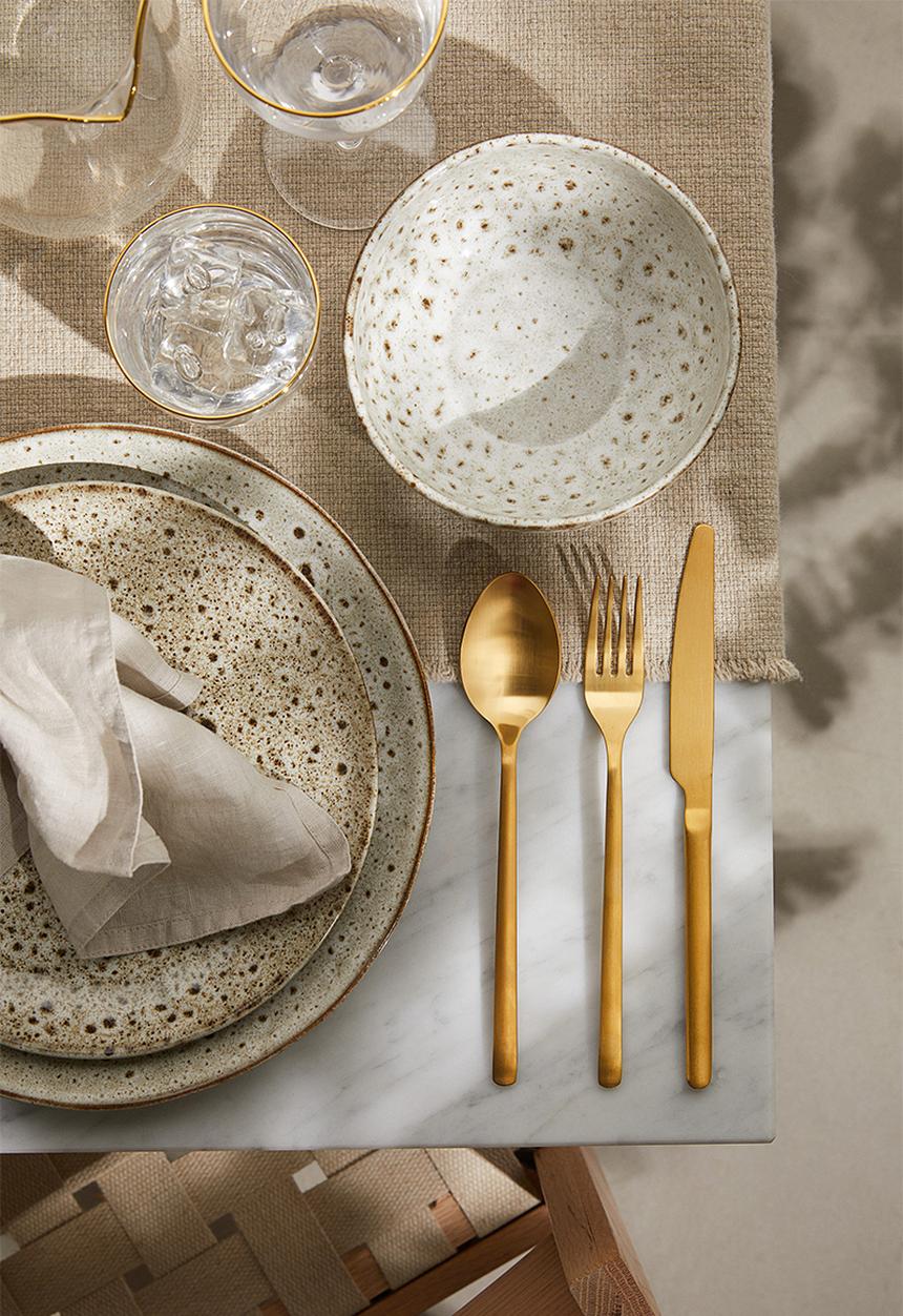 H&M - 3-pack cutlery - gold