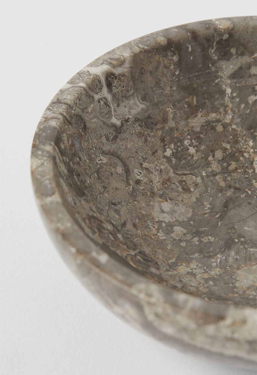 H&M - Marble salt bowl - grey/marble-patterned