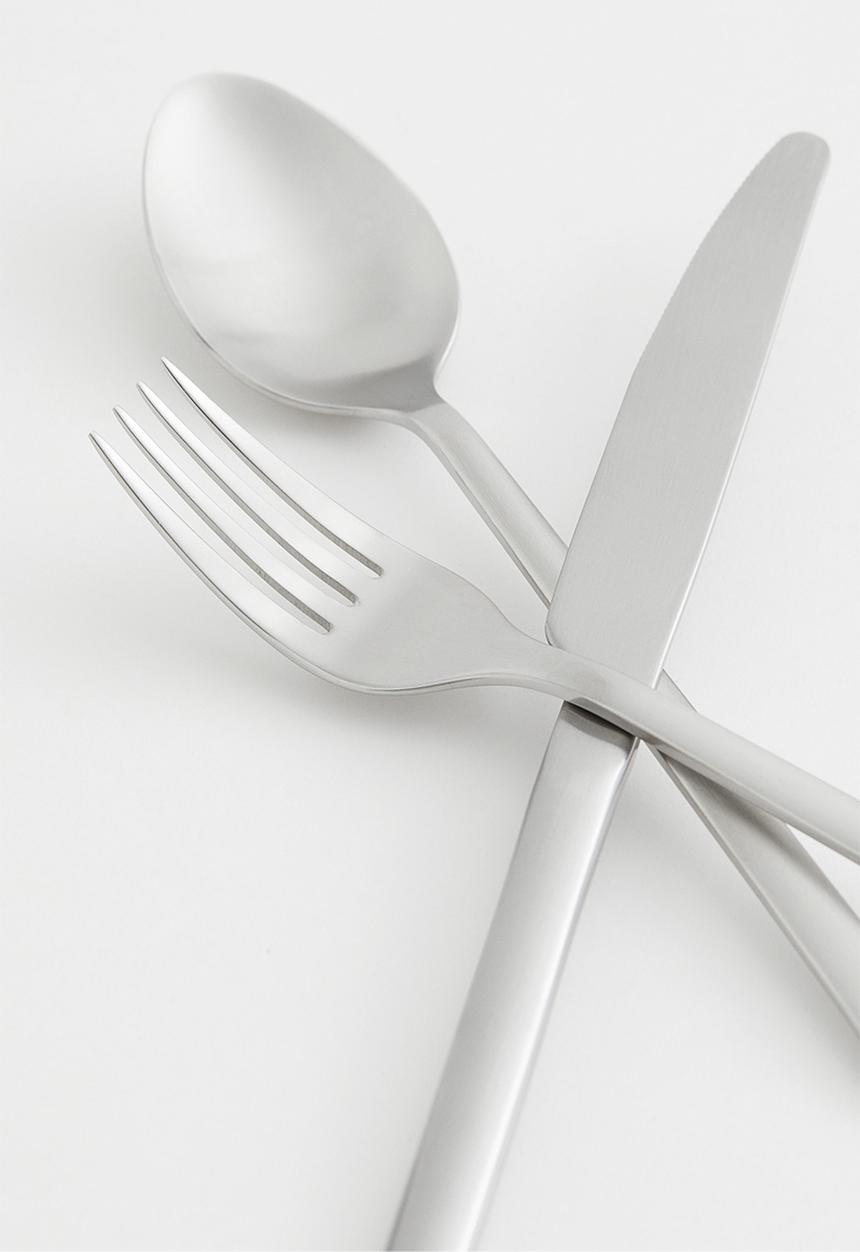 H&M - 3-pack cutlery - silver-coloured/matt