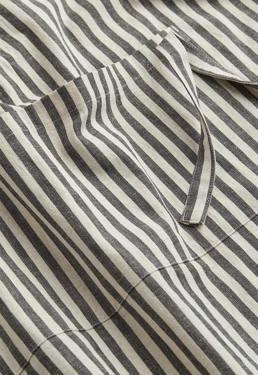 H&M - Striped apron - dark grey/striped