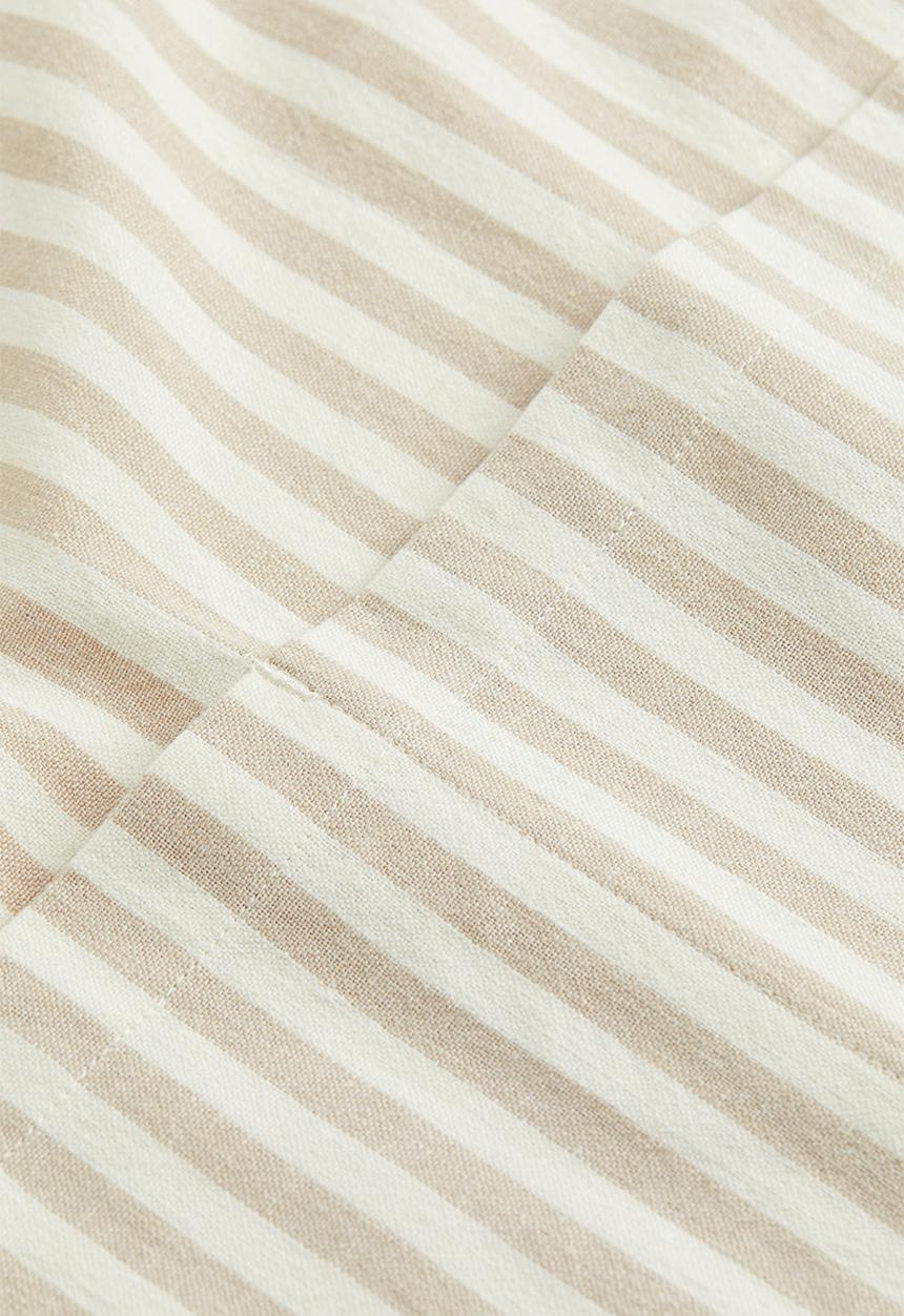 H&M - Striped apron - light beige/striped