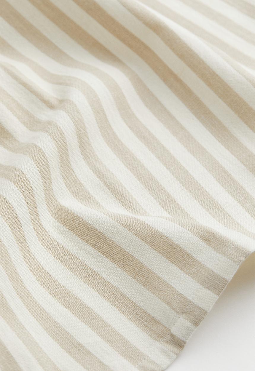 H&M - Striped tea towel - light beige