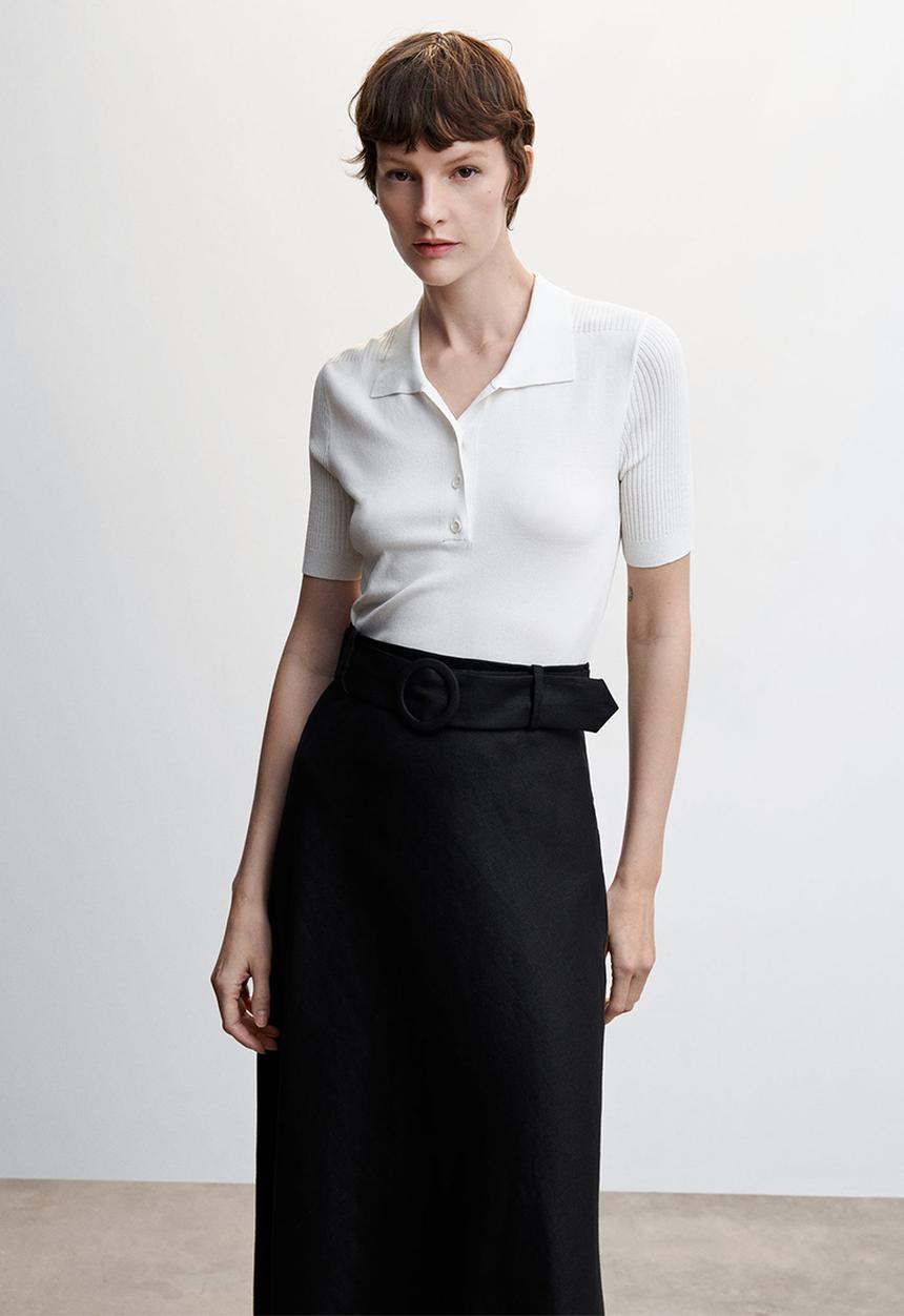 MANGO - Skirt gala - black