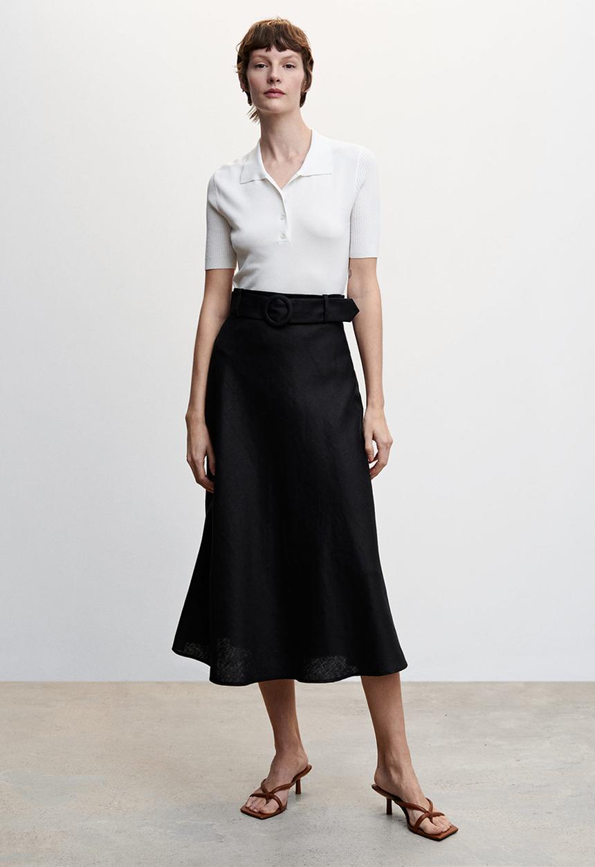 MANGO - Skirt gala - black