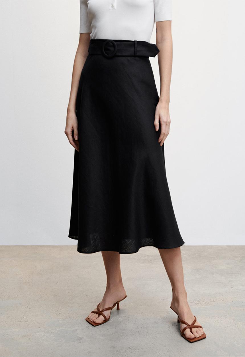 MANGO - Skirt gala - black