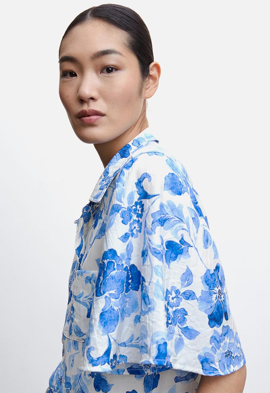 MANGO - Shirt milos - mid blue