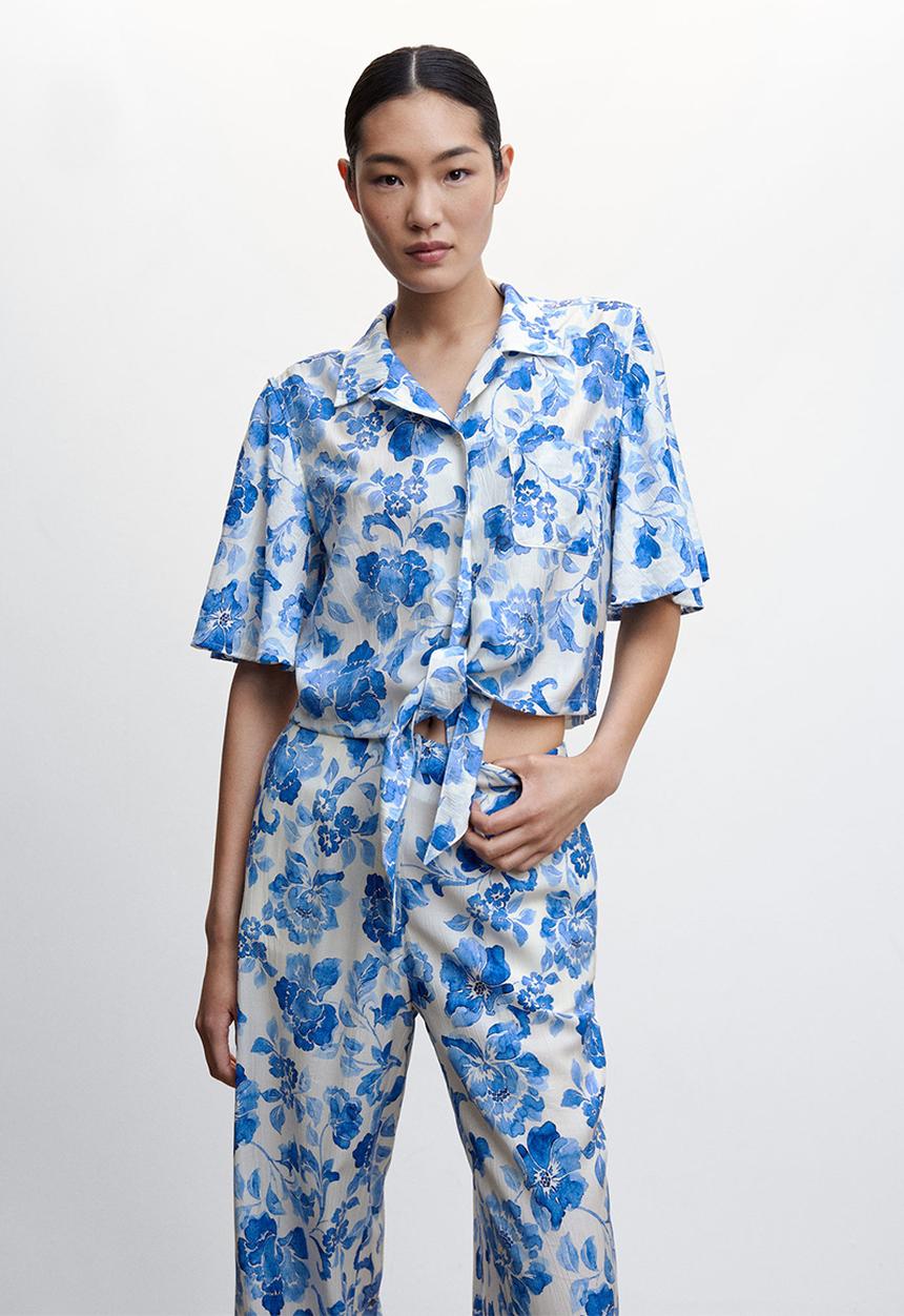 MANGO - Shirt milos - mid blue
