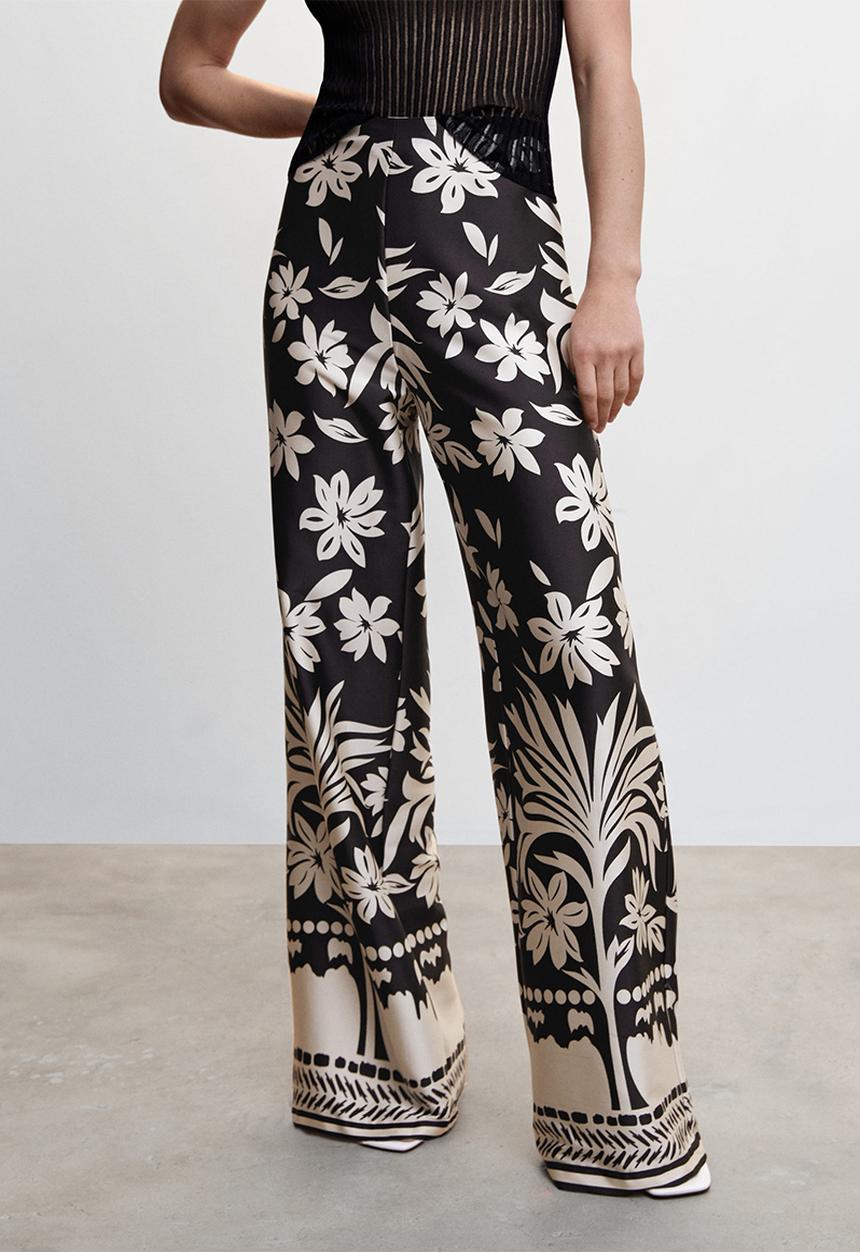 MANGO - Trousers selena - black