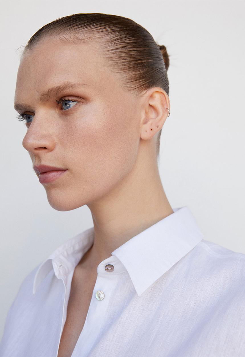 MANGO - Shirt cogee - off white
