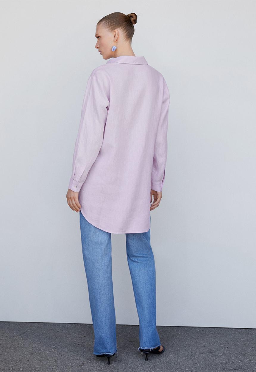 MANGO - Shirt cogee - purple