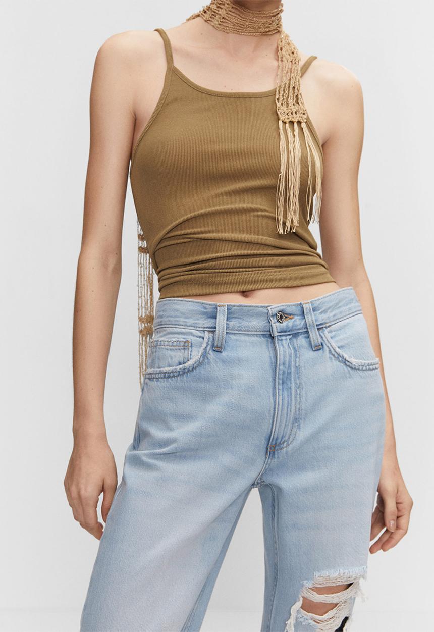 MANGO - Jeans mati - light denim blue