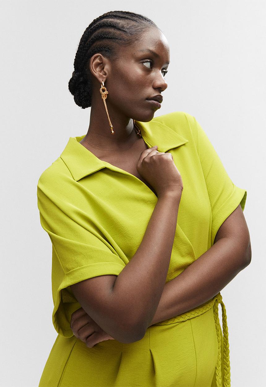 MANGO - Plus one-piece suit belice - mid yellow 