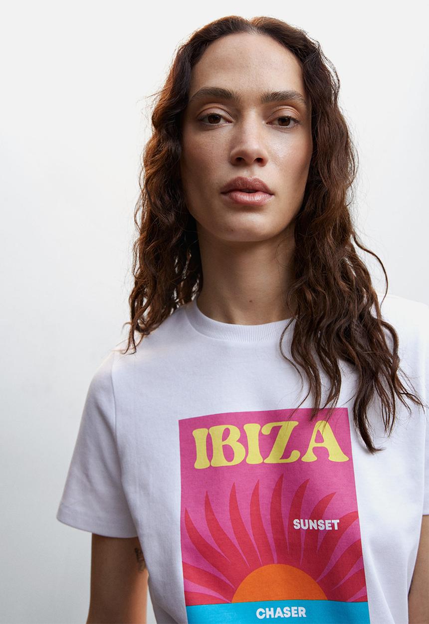 MANGO - T-shirt rin - mid pink