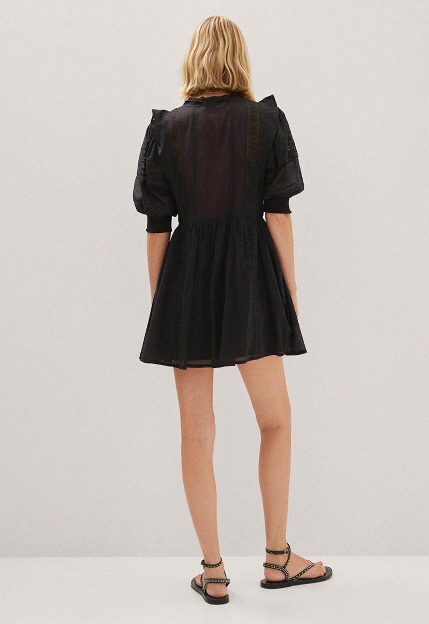 MANGO - Dress tresi - black 