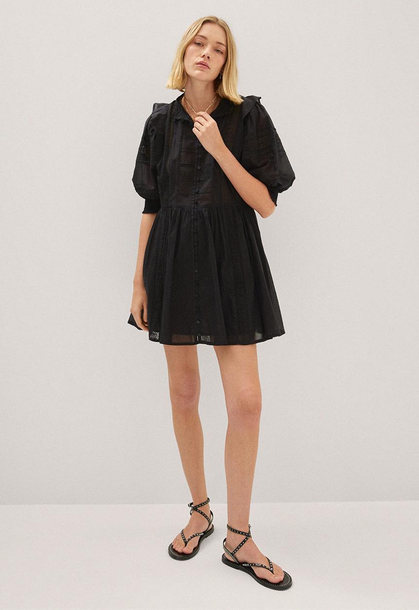 MANGO - Dress tresi - black 