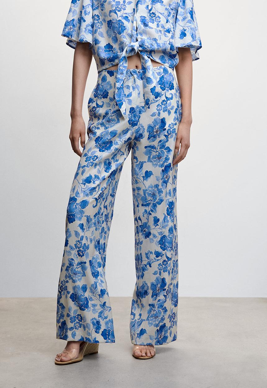 MANGO - Trousers milos - mid blue